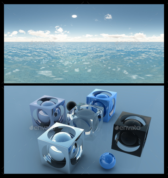 Ocean Blue Clouds - 3Docean 13770097