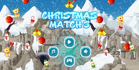 Christmas Panda Run - HTML5 Mobile Game in HD + Android AdMob (Construct 3 | Construct 2 | Capx) - 45