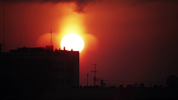 Orange Sunset In The City alt