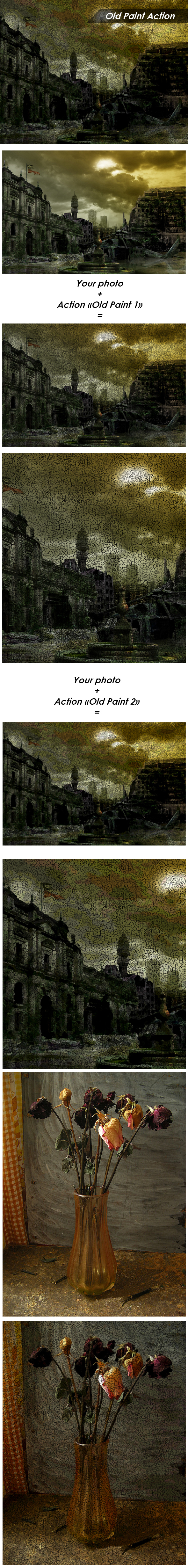 Old Paint Action - Photo Effects Actions