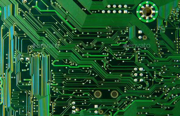 Computer motherboard circuit - Stock Photo - Images