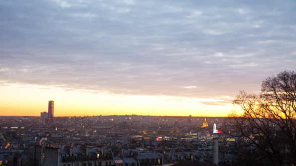 Sunset Over Paris 