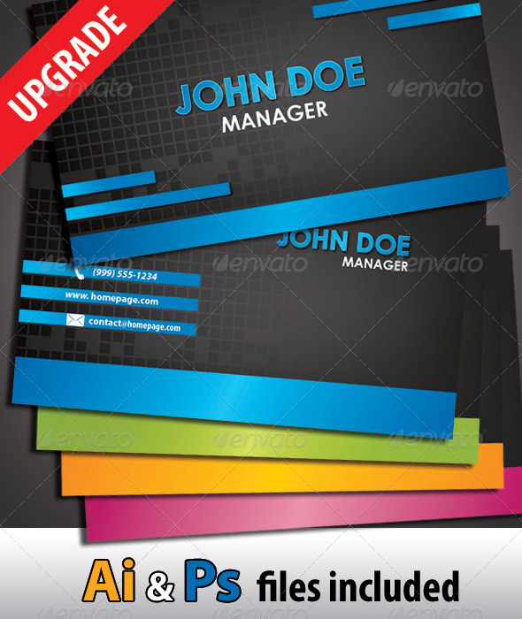 Black and Colors - Business Card