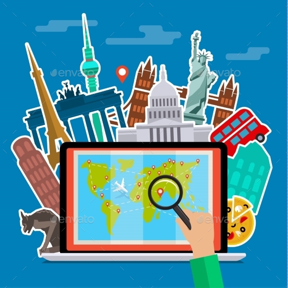 Concept Of Planning Vacation. - Travel Conceptual