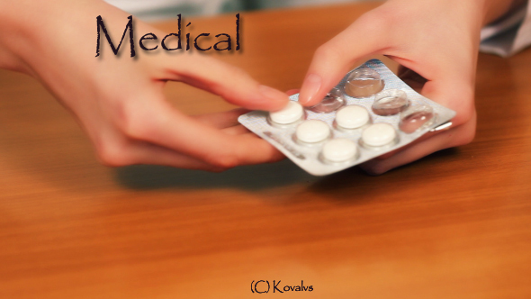 Woman Taking Pills alt