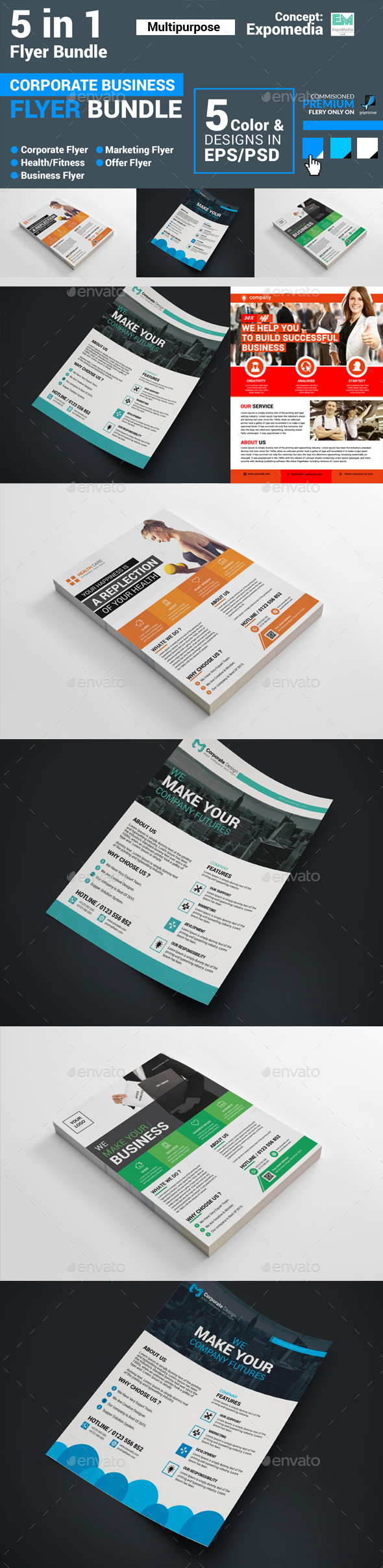 Corporat Flyer_5 Multipurpose Flyer - Corporate Flyers