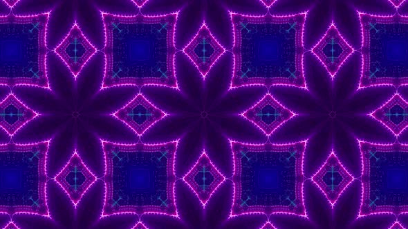 Blinking Blue Light Purple Kaleidoscope Loop 4 K 13 alt