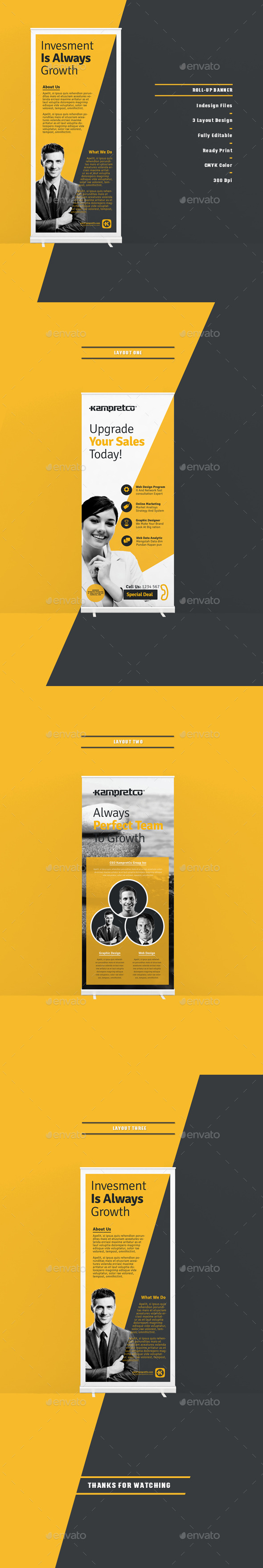 Roll Up Banner - Signage Print Templates