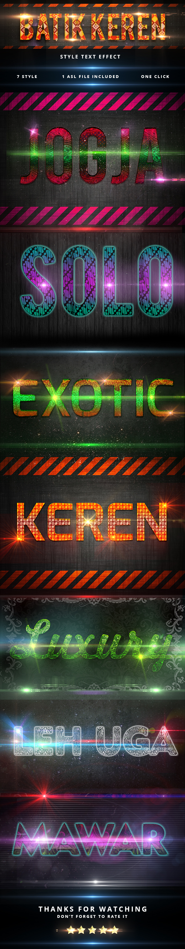 Batik Style Text Effect - Text Effects Styles