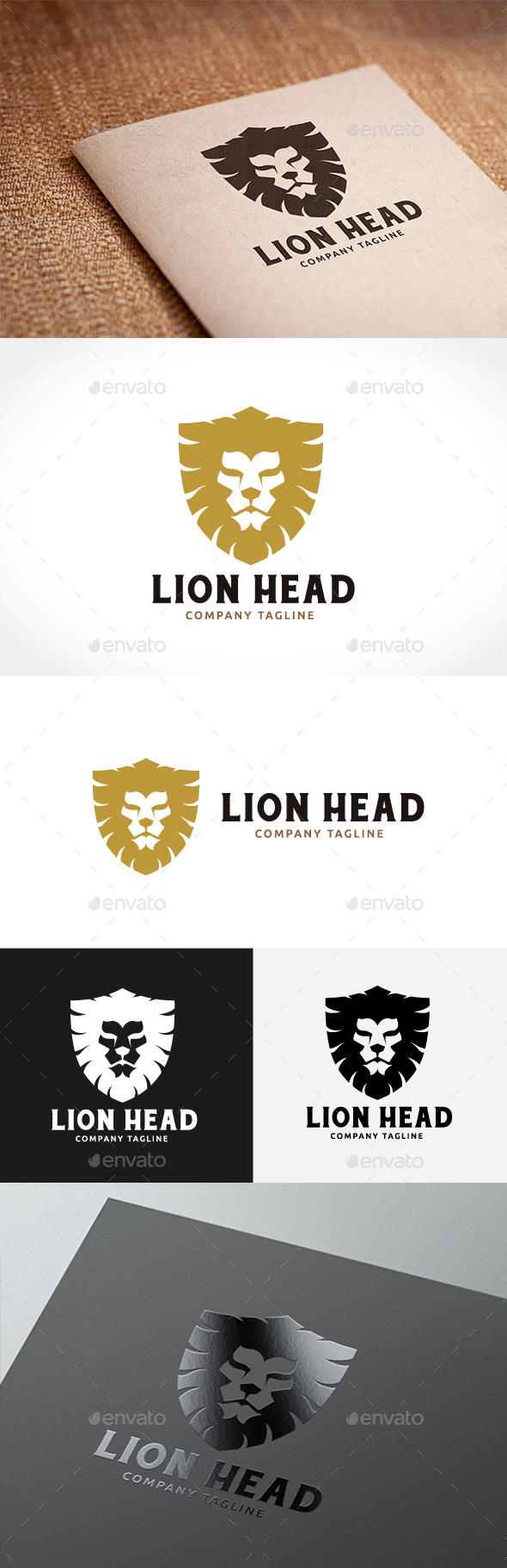 Lion Head - Animals Logo Templates