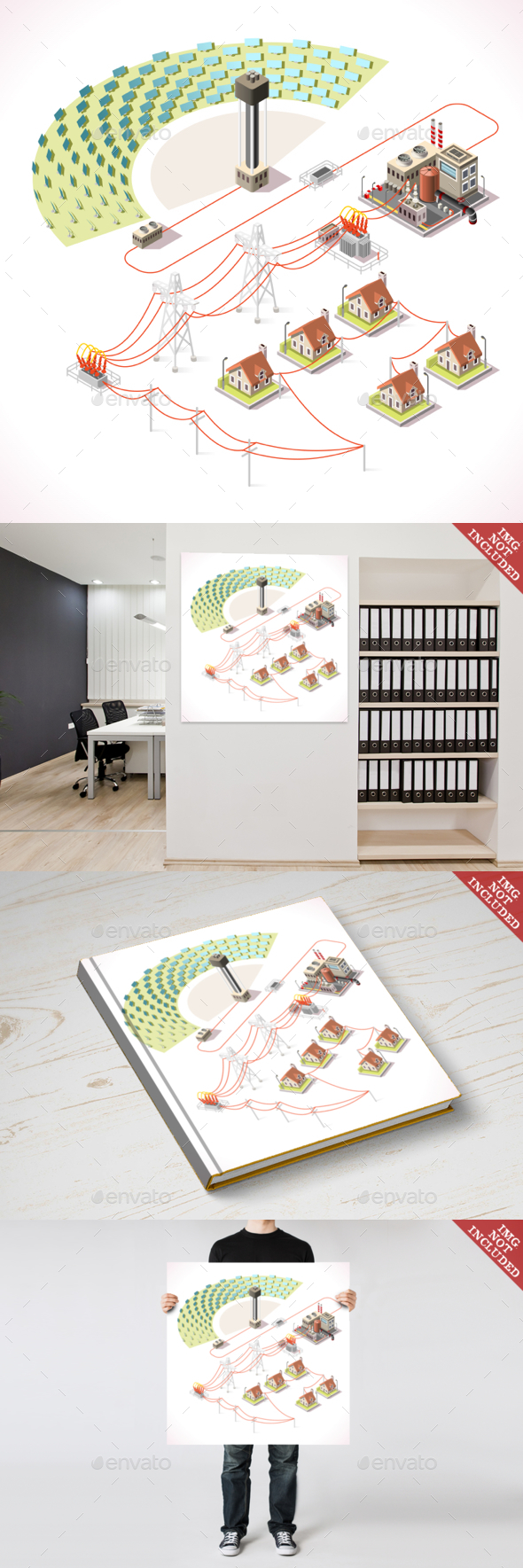 Energy 18 Infographic Isometric - Industries Business