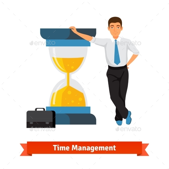 Time Management Concept. Businessman - Business Conceptual