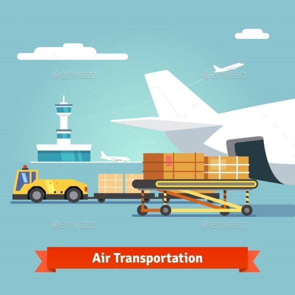 Loading Boxes To Flight Aircraft - Industries Business