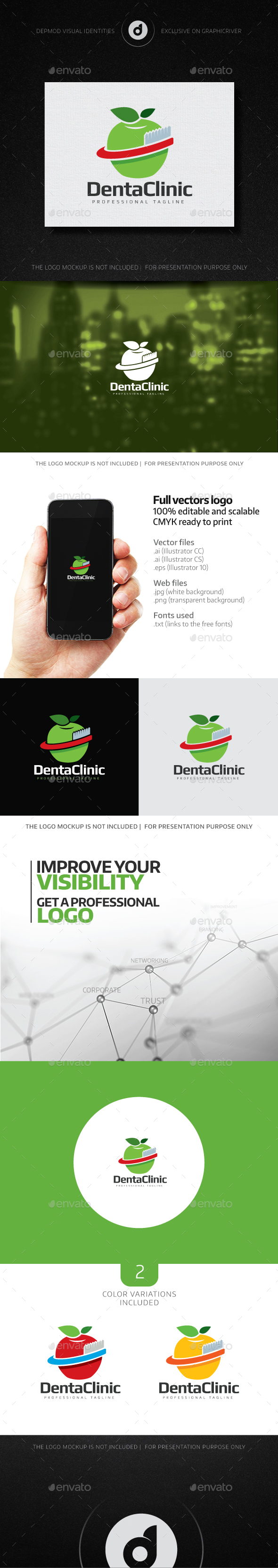 DentaClinic Logo - Symbols Logo Templates