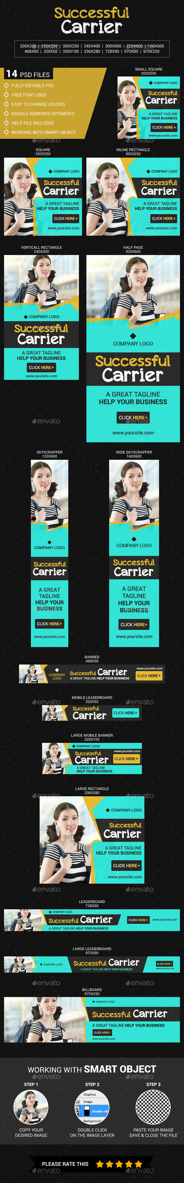 Successful Carrier - Banners & Ads Web Elements