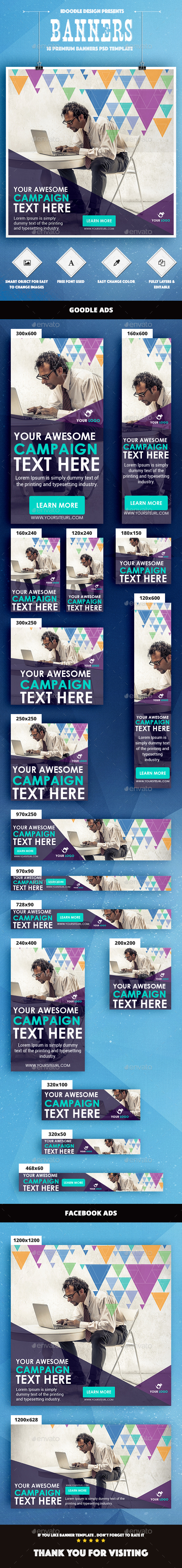 Color Mix / Multipurpose Banner Ad - Banners & Ads Web Elements