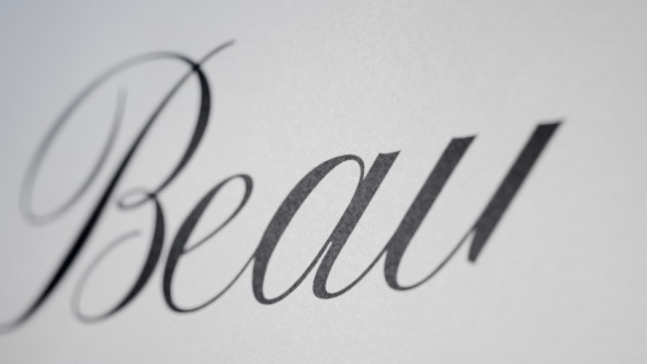 Beauty - Animated Handwriting Font