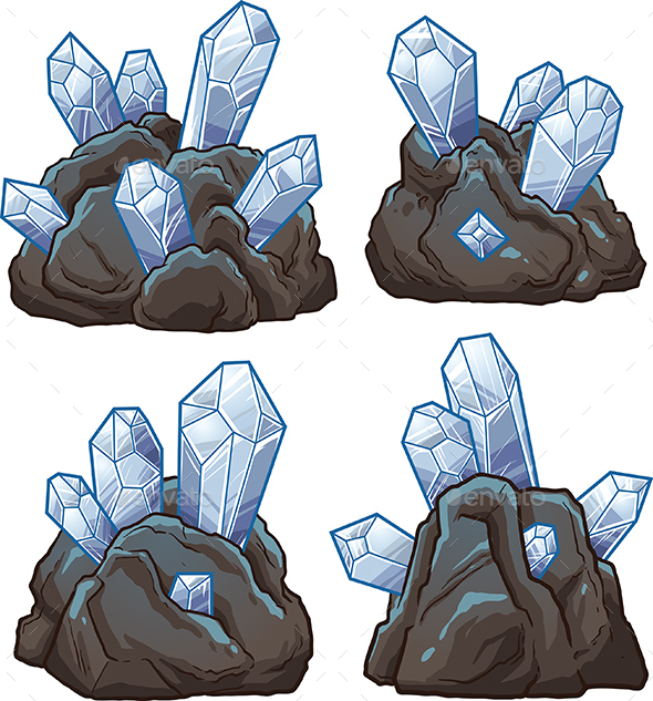 Cartoon Crystals by memoangeles | GraphicRiver