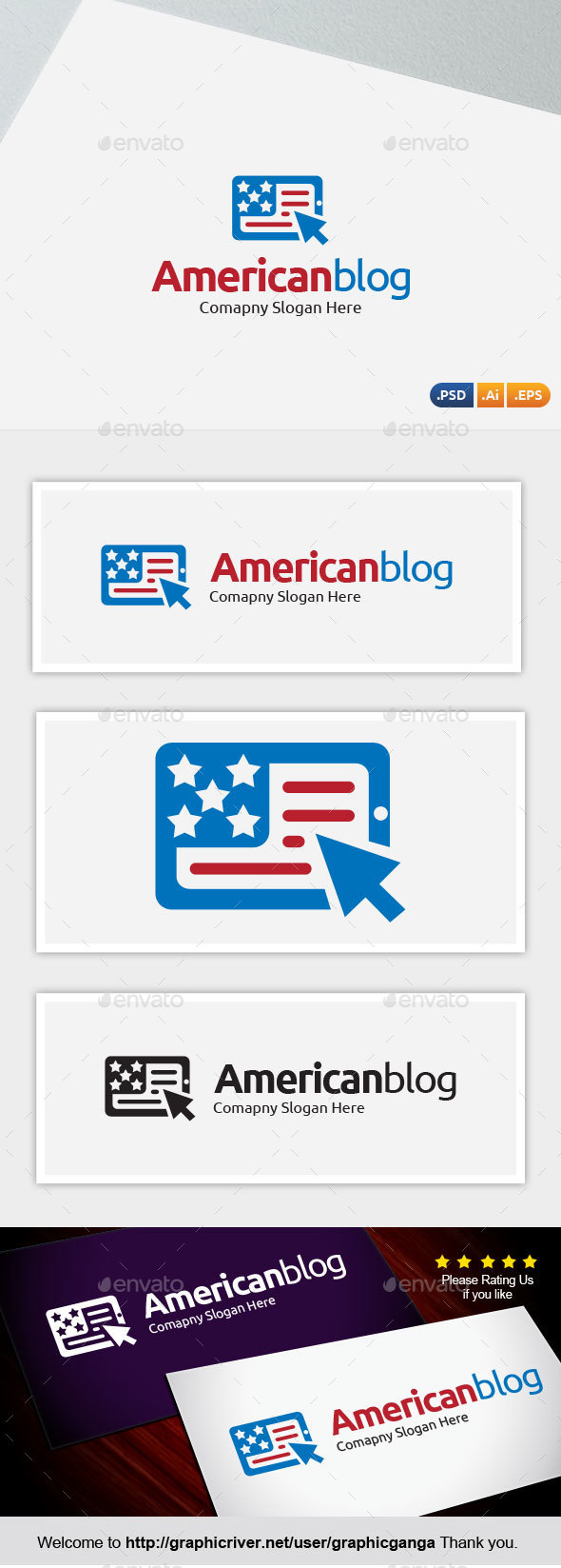American blog - Abstract Logo Templates