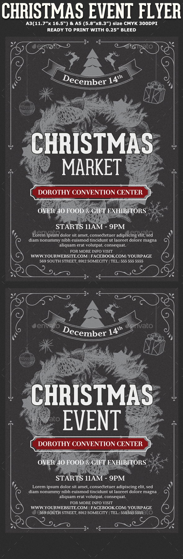 Christmas Event Flyer Template - Holidays Events