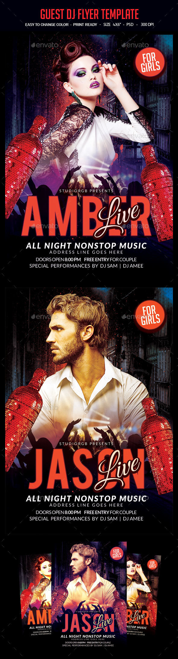 Guest Dj Flyer Template - Clubs & Parties Events