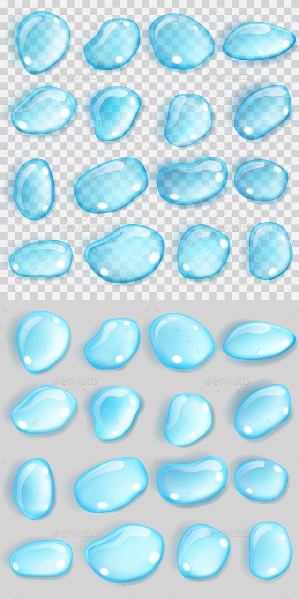 Light Blue Drops - Nature Conceptual