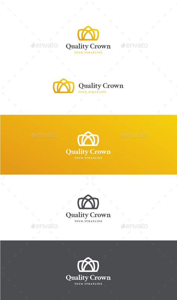 Quality Crown Logo - Objects Logo Templates