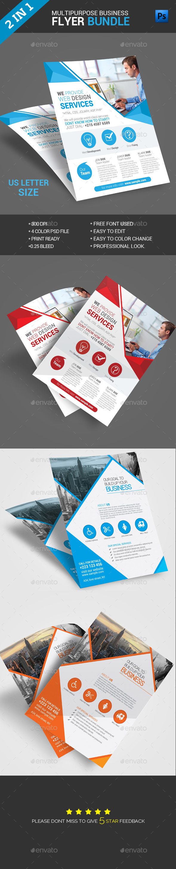 Flyer Bundle - Flyers Print Templates