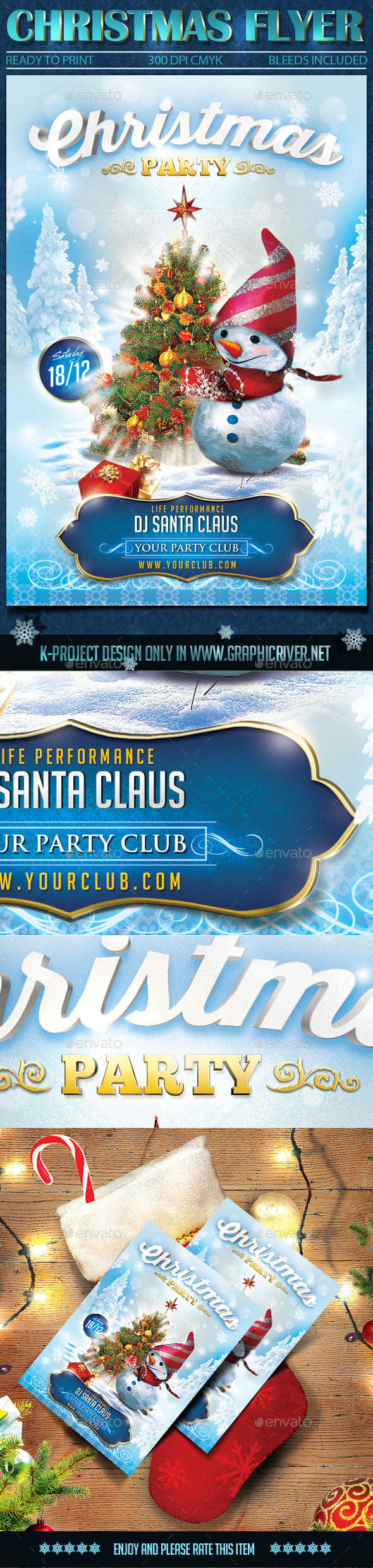 Christmas Flyer - Clubs & Parties Events