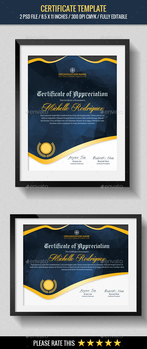 Multipurpose Certificates Template - Certificates Stationery