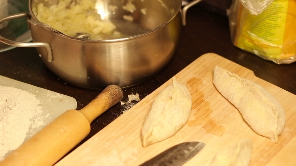 Not Ready Home Baking Is On The Cutting Board.