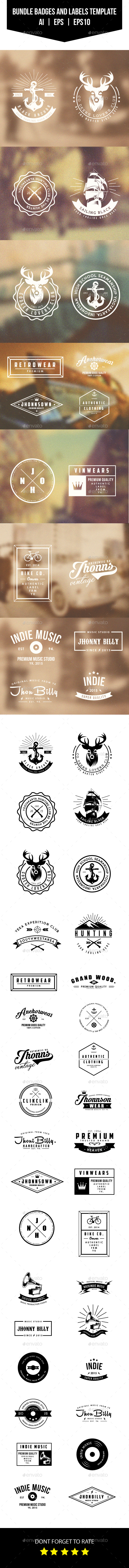 Bundle Badges and Labels - Badges & Stickers Web Elements