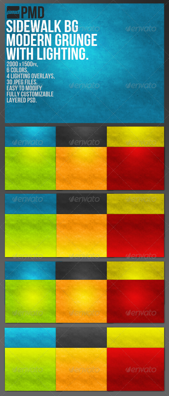 Sidewalk BG - Modern Grunge Background - Backgrounds Graphics