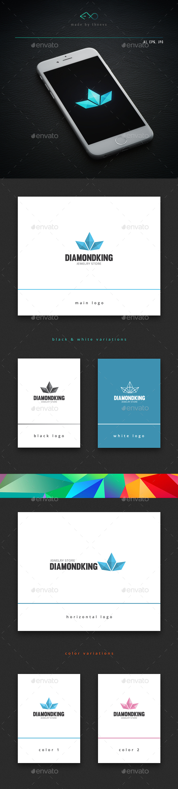 Diamondking - Objects Logo Templates