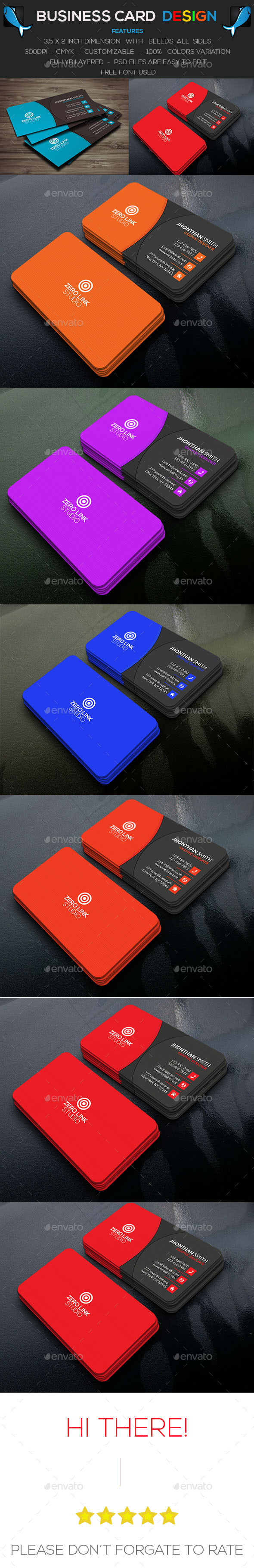Corporate Business Card V-5 - Corporate Business Cards