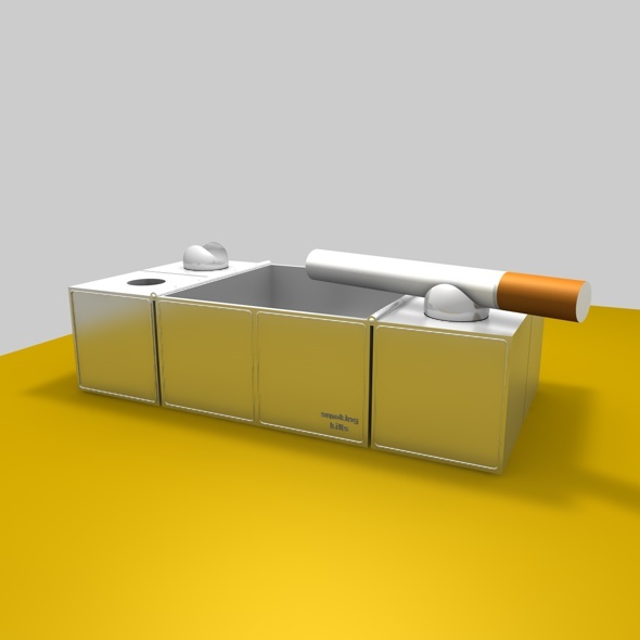 3d model ashtray - 3Docean 1379702