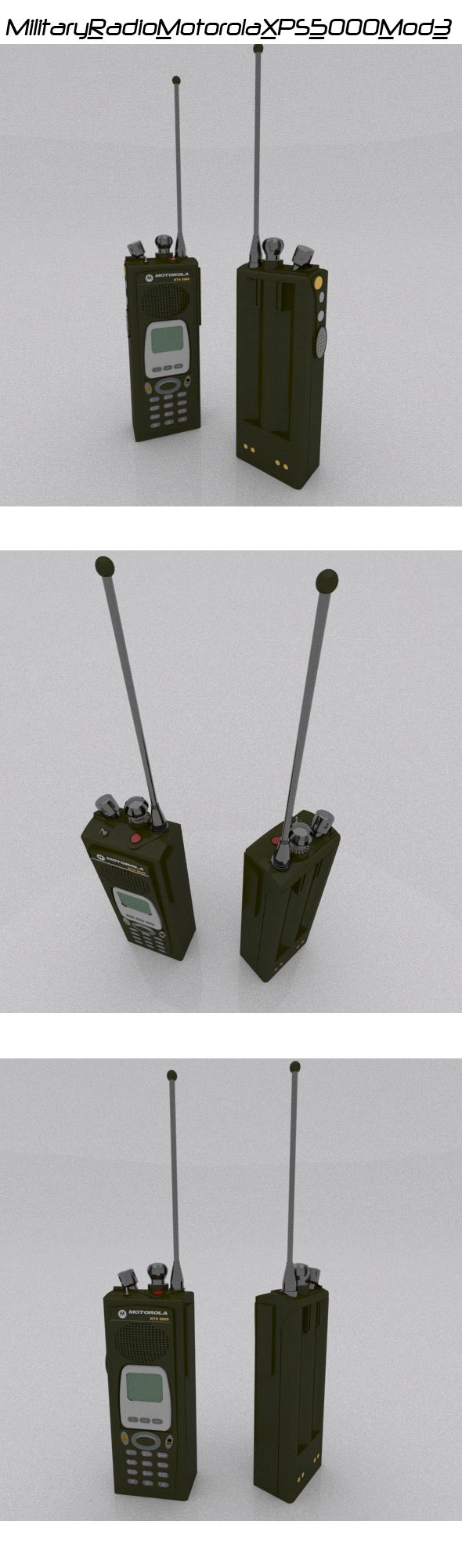 Military Radio Motorola - 3Docean 13797963