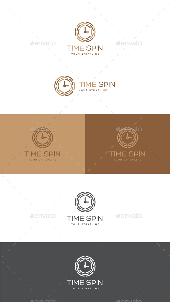 Time Spin Logo - Symbols Logo Templates