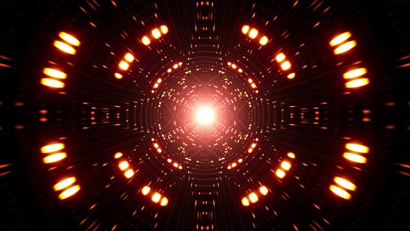 Red Dotted Light Illuminated Art alt