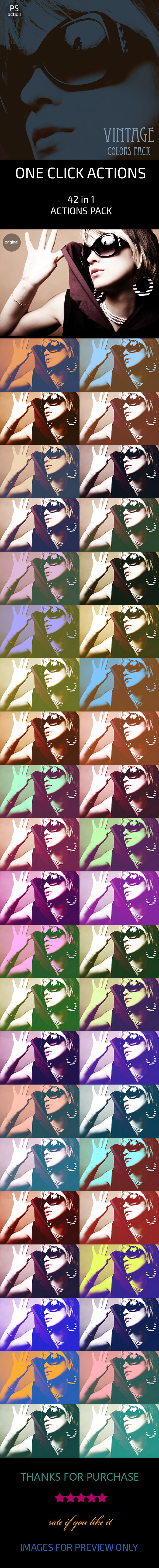 42 Film Color Photo Effects Actions Pack - Photo Effects Actions