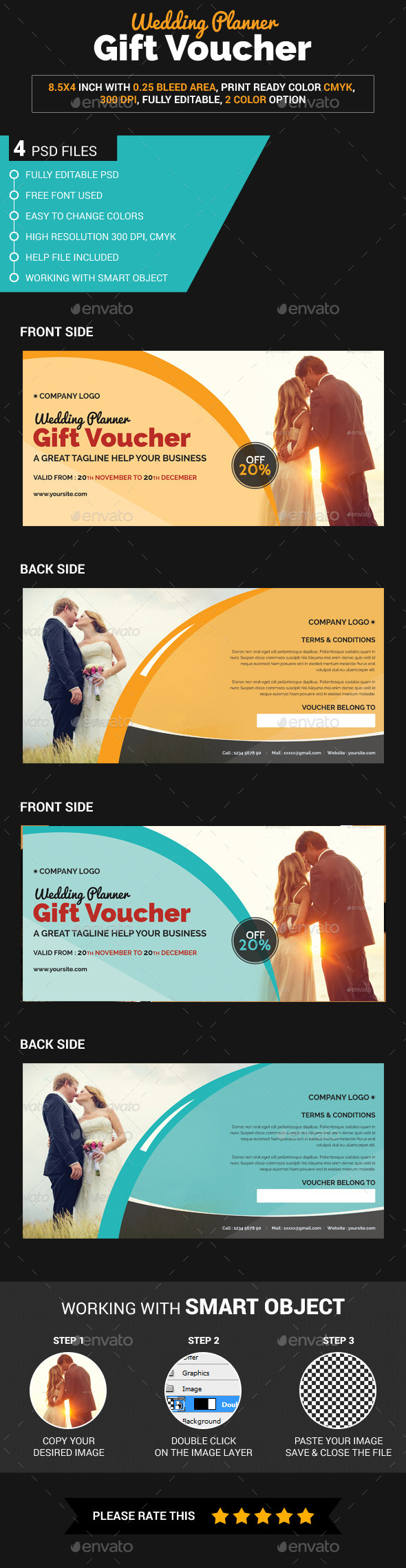 Wedding Planner Gift Voucher - Loyalty Cards Cards & Invites