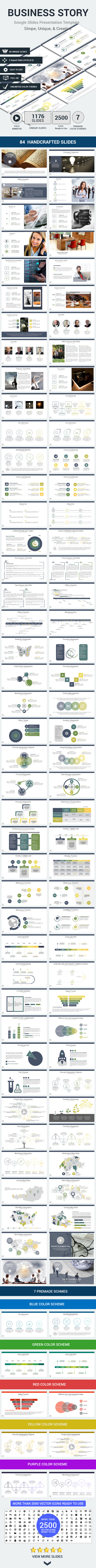 Business Story Google Slides Presentation Template - Google Slides Presentation Templates