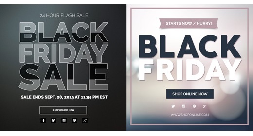 Black Friday Promotional Banners