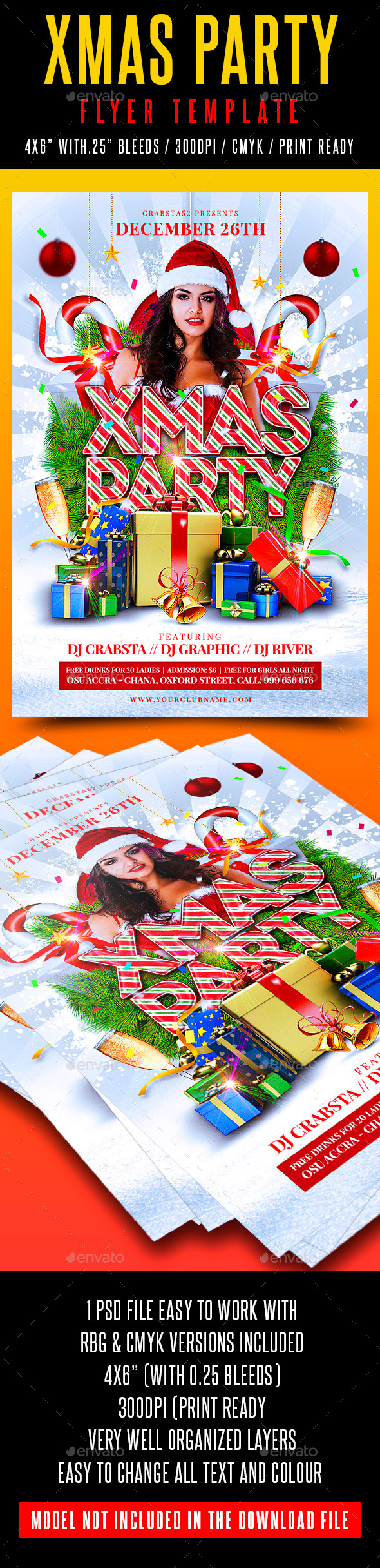 Xmas Party Flyer Template - Holidays Events