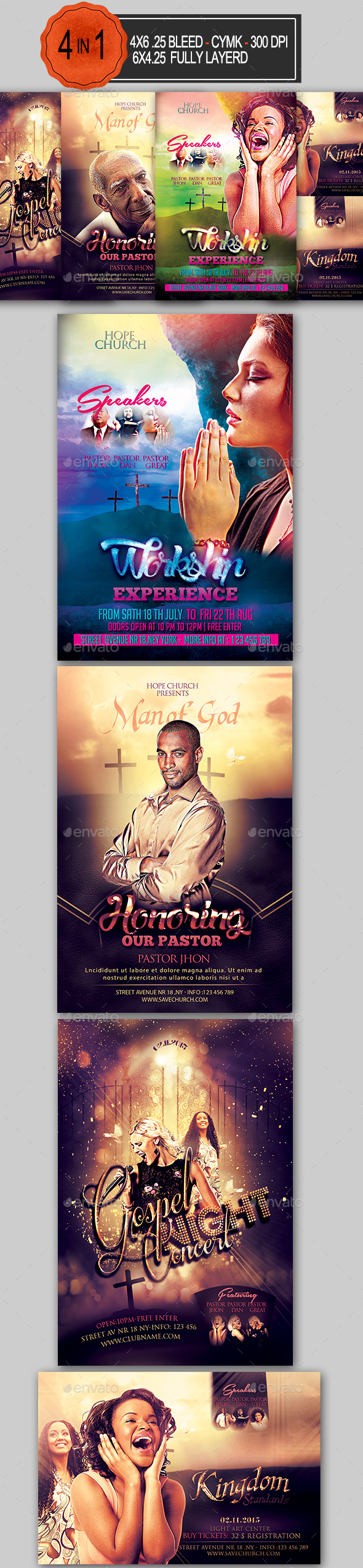 Church Flyer Bundle - Church Flyers