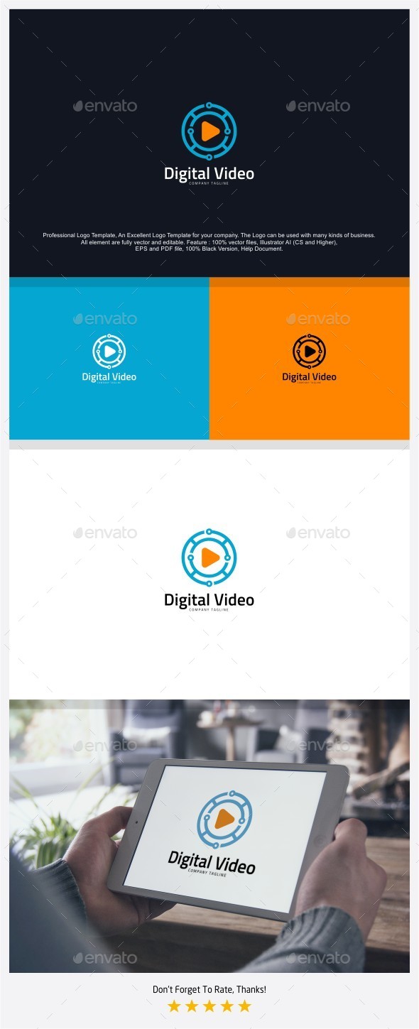 Digital Video Logo - Symbols Logo Templates