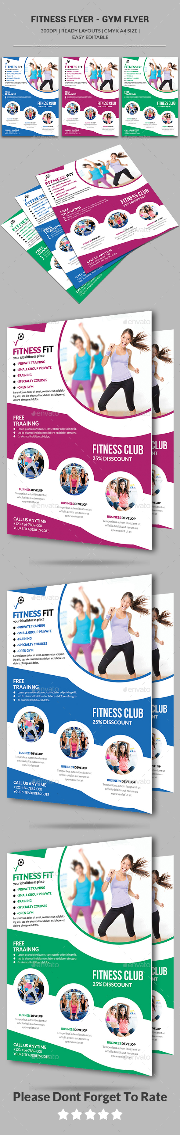 Fitness Flyer - Gym Flyer - Corporate Flyers