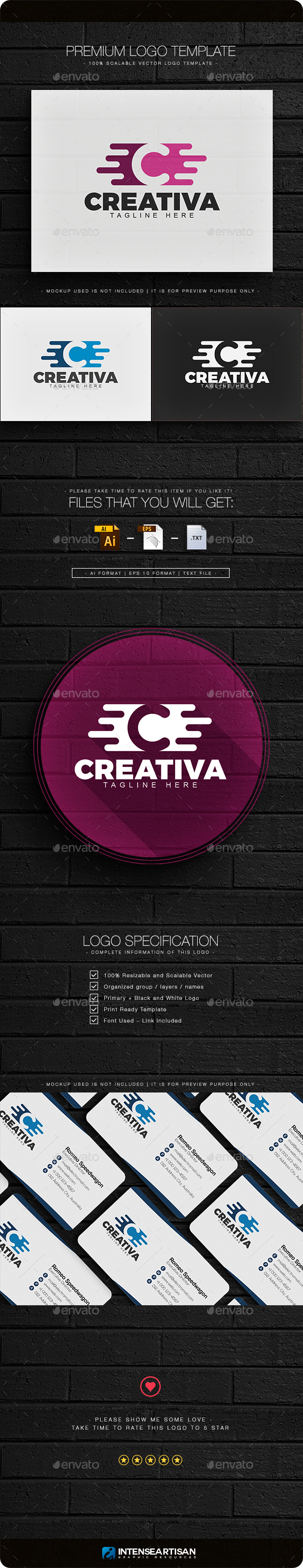 Creativa - Letter C Logo - Letters Logo Templates