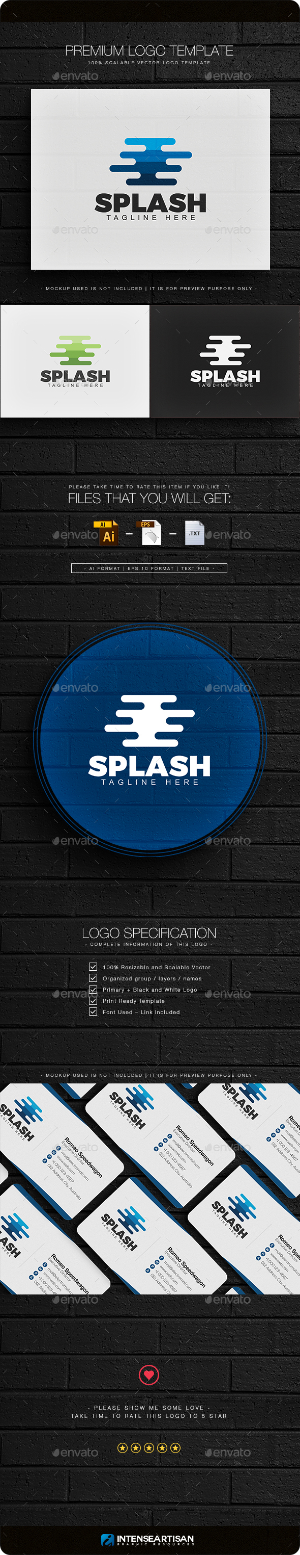 Splash Logo - Abstract Logo Templates