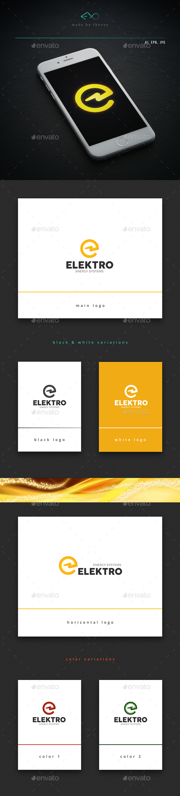 Elektro - Letters Logo Templates